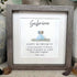 Retirement Gift Custom Name & Year Sea Glass Framed Art - image 3