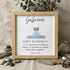 Retirement Gift Custom Name & Year Sea Glass Framed Art - Oak - 8" X 8" - image 7