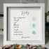 Custom Proverbs Strength & Dignity Sea Glass Framed Art - image 0
