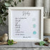 Custom Proverbs Strength & Dignity Sea Glass Framed Art - White - 8" X 8" - image 9