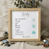 Custom Proverbs Strength & Dignity Sea Glass Framed Art - Oak - 8" X 8" - image 7
