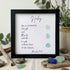 Custom Proverbs Strength & Dignity Sea Glass Framed Art - Black - 8" X 8" - image 8