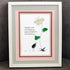 The Teacher's Garden & Bird Sea Glass Framed Art - image 0