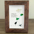 The Teacher's Garden & Bird Sea Glass Framed Art - image 4