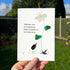 The Teacher's Garden & Bird Sea Glass Framed Art - Seaglass Card - 8" X 6" - image 1