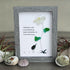 The Teacher's Garden & Bird Sea Glass Framed Art - image 3