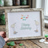 Happy Birthday Melody Dancing Birds Sea Glass Framed Art - Retro White - 6" X 8" - image 11