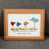 Teachers Give Wings Bird Flock Sea Glass Framed Art - image 0