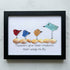 Teachers Give Wings Bird Flock Sea Glass Framed Art - Black - 6" X 8" - image 9