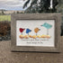 Teachers Give Wings Bird Flock Sea Glass Framed Art - image 3