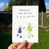 The One-in-a-Million Teacher Sea Glass Framed Art - Seaglass Card - 8" X 6" - image 1