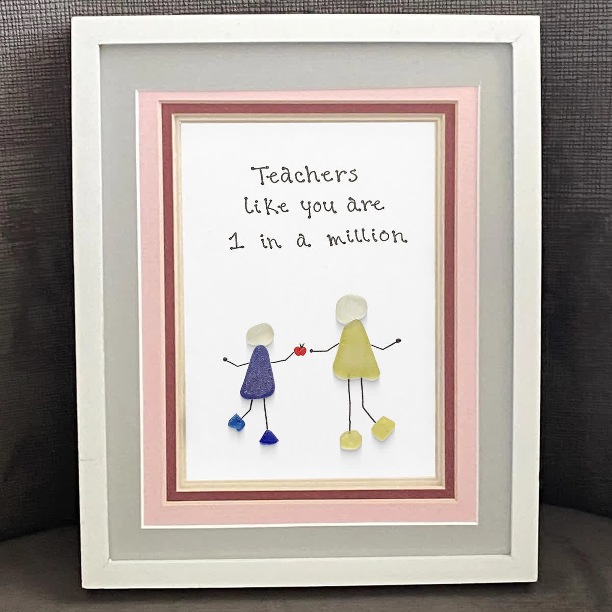The One-in-a-Million Teacher Sea Glass Framed Art - image 2