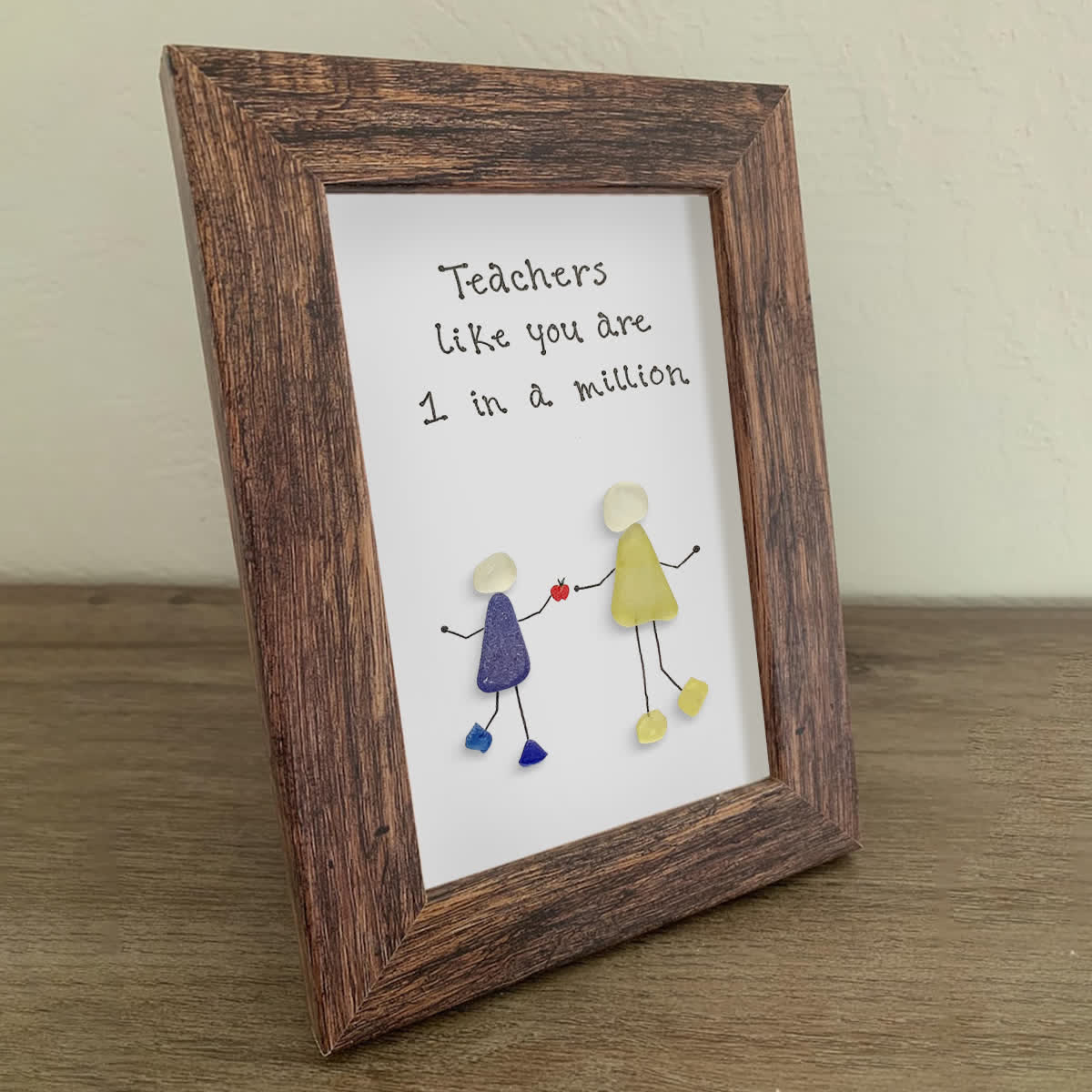 The One-in-a-Million Teacher Sea Glass Framed Art - image 3