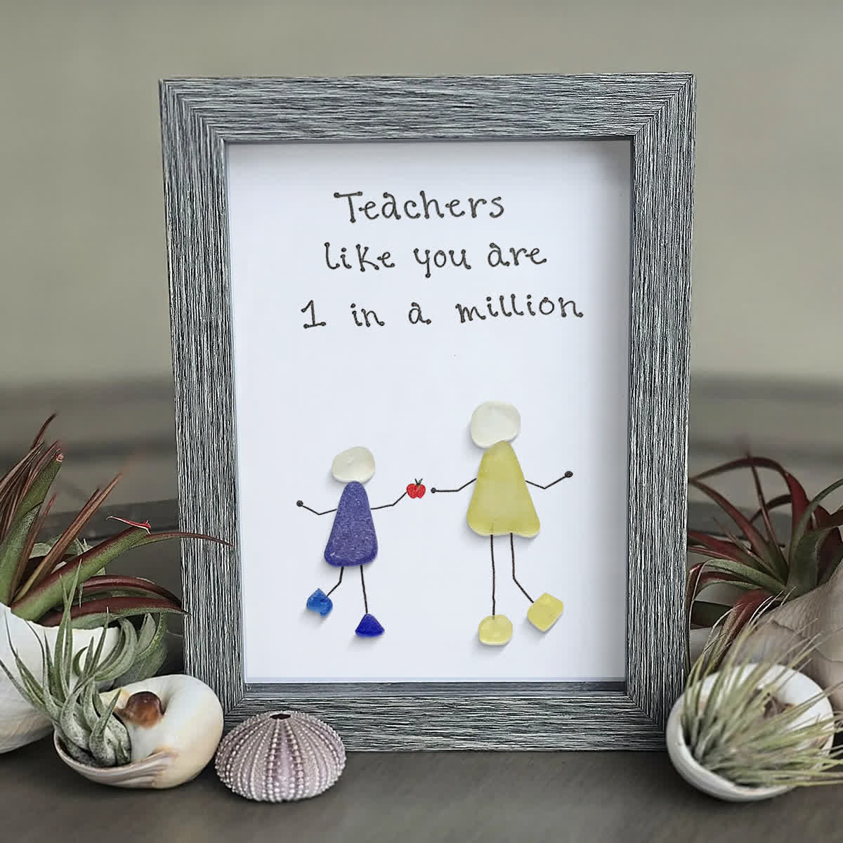 The One-in-a-Million Teacher Sea Glass Framed Art - image 4