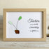 A Teacher's Legacy Of Growth Sprout Sea Glass Framed Art - Oak - 6" X 8" - image 7