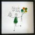 Birthday Cake Custom Date & Name Sea Glass Framed Art - image 5