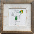 Birthday Cake Custom Date & Name Sea Glass Framed Art - image 4