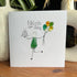 Birthday Cake Custom Date & Name Sea Glass Framed Art - Seaglass Card - 8" X 8" - image 1