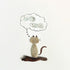 Cat's Daydreams & Fish Sea Glass Framed Art - Seaglass Card - 8" X 6" - image 1