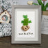 "Don't Be A Prick" Cactus Sea Glass Framed Art - image 0