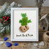 "Don't Be A Prick" Cactus Sea Glass Framed Art - White - 8" X 6" - image 10
