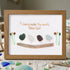 Friends Make the World Beautiful Sea Glass Framed Art - Walnut Brown - 6" X 8" - image 8