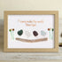 Friends Make the World Beautiful Sea Glass Framed Art - Oak - 6" X 8" - image 7