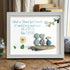 Hearts Like Dogs & Petals Sea Glass Framed Art - White - 6" X 8" - image 10