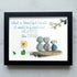 Hearts Like Dogs & Petals Sea Glass Framed Art - Black - 6" X 8" - image 9
