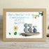Hearts Like Dogs & Petals Sea Glass Framed Art - Oak - 6" X 8" - image 7