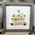 Garden Song Bird & Berry Sea Glass Framed Art - image 0