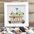 Garden Song Bird & Berry Sea Glass Framed Art - image 7