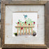 Garden Song Bird & Berry Sea Glass Framed Art - image 3