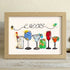 Coastal Cheers Colorful Cocktail Sea Glass Framed Art - Oak - 6" X 8" - image 7