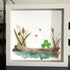 Pondside Serenity Frog & Wetland Sea Glass Framed Art - image 5