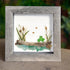Pondside Serenity Frog & Wetland Sea Glass Framed Art - image 6