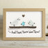 And Then There Were Three Family Sea Glass Framed Art - Oak - 6" X 8" - image 7