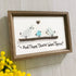 And Then There Were Three Family Sea Glass Framed Art - image 5
