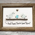 And Then There Were Three Family Sea Glass Framed Art - image 6