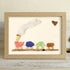 Coastal Choo-Choo Chain Sea Glass Framed Art - Oak - 6" X 8" - image 7