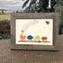 Coastal Choo-Choo Chain Sea Glass Framed Art - image 0