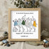 Prosecco Time Custom Birthday Age Sea Glass Framed Art - Oak - 8" X 8" - image 8