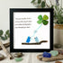 Tide's Blessings Bird & Clover Sea Glass Framed Art - Black - 8" X 8" - image 9