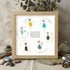 Circle Of Thanks Retirement Sea Glass Framed Art - Oak - 8" X 8" - image 8