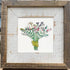 Nature's Beauty Flower Bouquet Sea Glass Framed Art - image 4