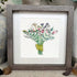 Nature's Beauty Flower Bouquet Sea Glass Framed Art - image 6