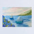 Tranquil Voyage Sailboats Sea Glass Framed Art - image 2