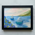 Tranquil Voyage Sailboats Sea Glass Framed Art - Black - 6" X 8" - image 9