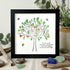 Love & Belonging Coastal Tree Sea Glass Framed Art - Black - 8" X 8" - image 9