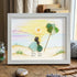 Custom Mama & Baby Sunset Sea Glass Framed Art - White - 6" X 8" - image 10